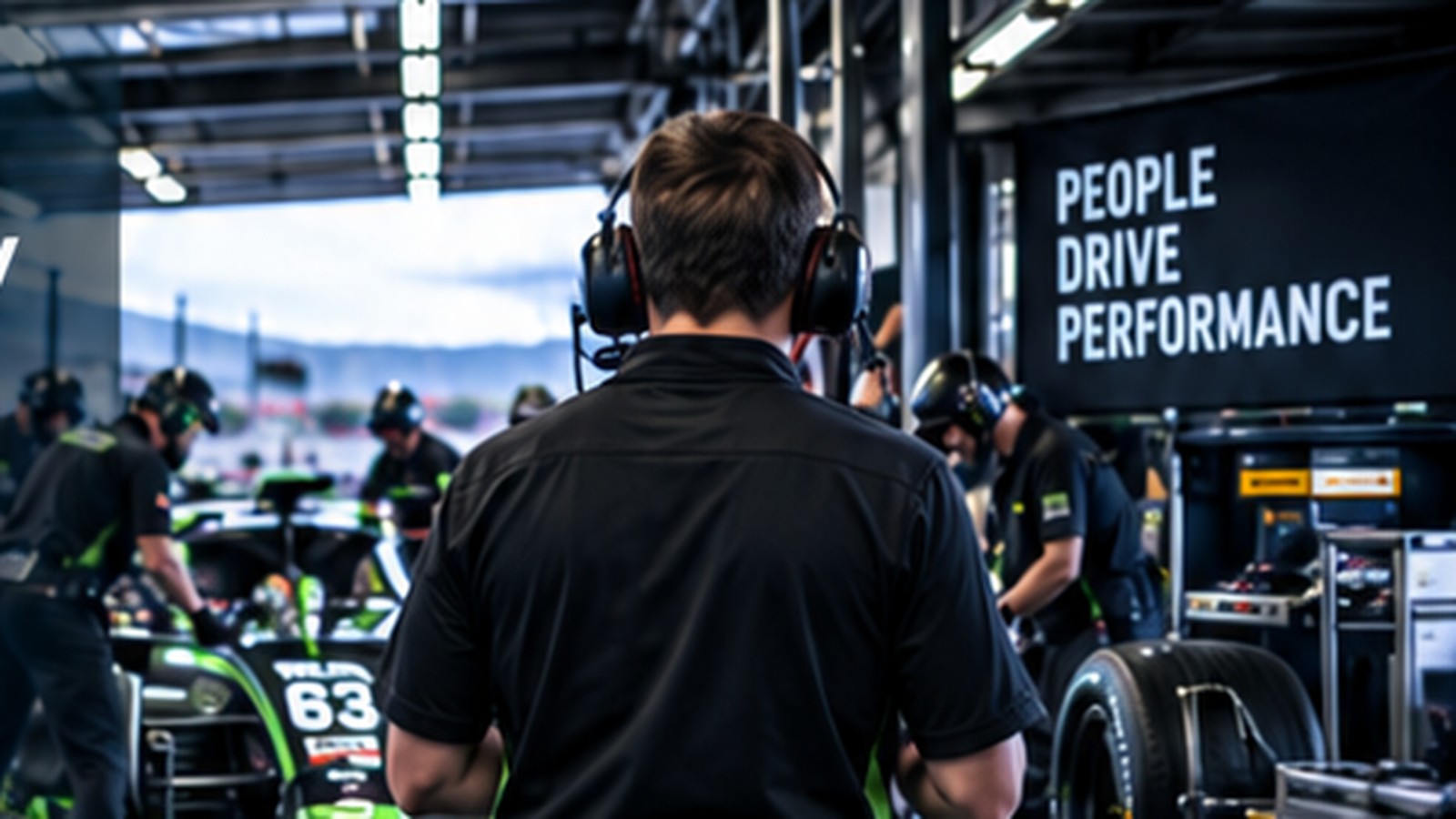 Race team garage