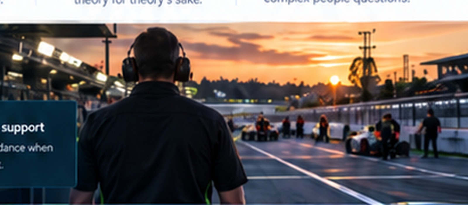 Motorsports paddock